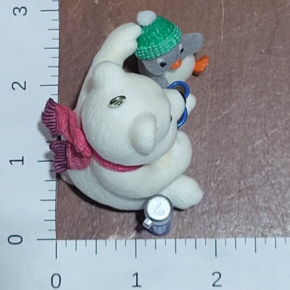 Hallmark Christmas Ornament Cold Day Warm Friends 2008 Snowball & Tuxedo - Picture 10 of 12